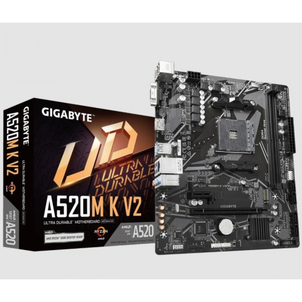 PLACA-MÃE GIGABYTE A520M K V2 DDR4 SOCKET AM4
