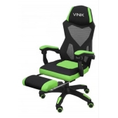 CADEIRA GAMER ROCKET PRETA COM VERDE