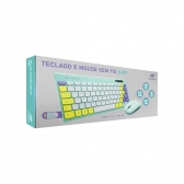TECLADO E MOUSE SEM FIO K-W71