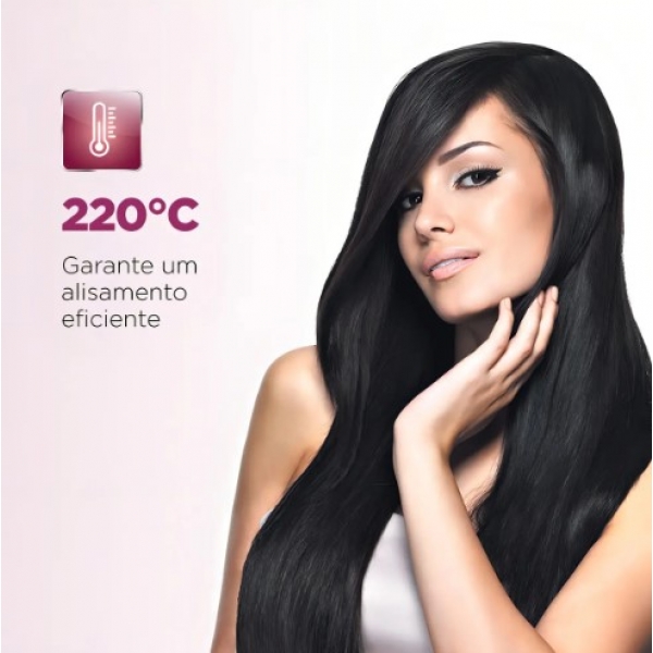 Prancha Alisadora Tourmaline Ceramic Mondial Preto Bivolt P-15