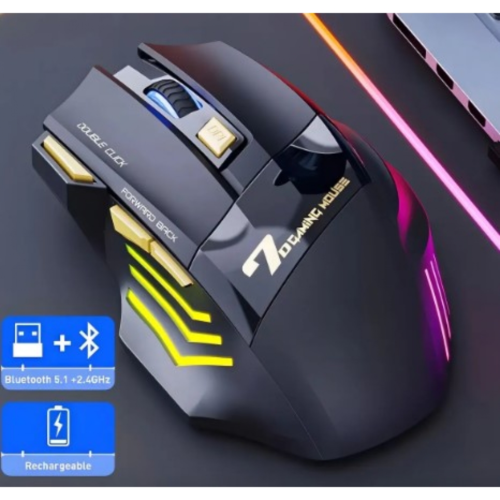 MOUSE GAMER SHINKA SEM FIO RECARREGAVEL SH MO G19