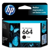 CARTUCHO DE TINTA PRETO HP 664