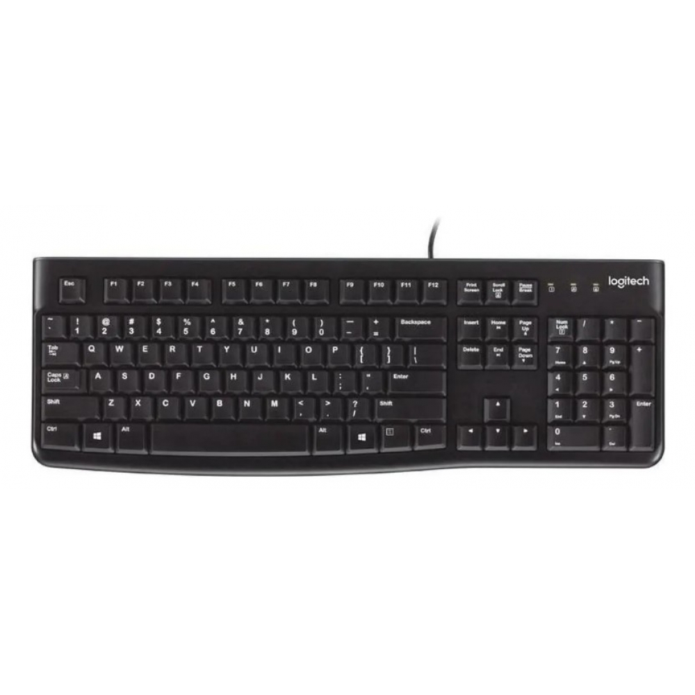 TECLADO COM FIO LOGITECH K120 USB - PRETO (ABNT2)