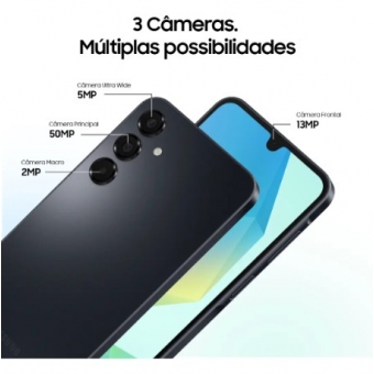 Smartphone Samsung Galaxy A16 256GB 8GB RAM - Cinza