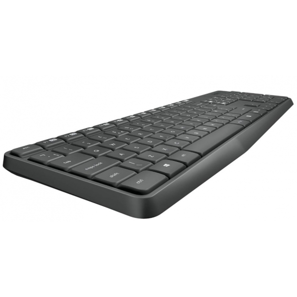 COMBO TECLADO E MOUSE SEM FIO LOGITECH MK235 PRETO