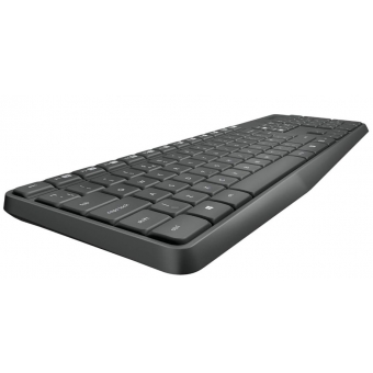 COMBO TECLADO E MOUSE SEM FIO LOGITECH MK235 PRETO