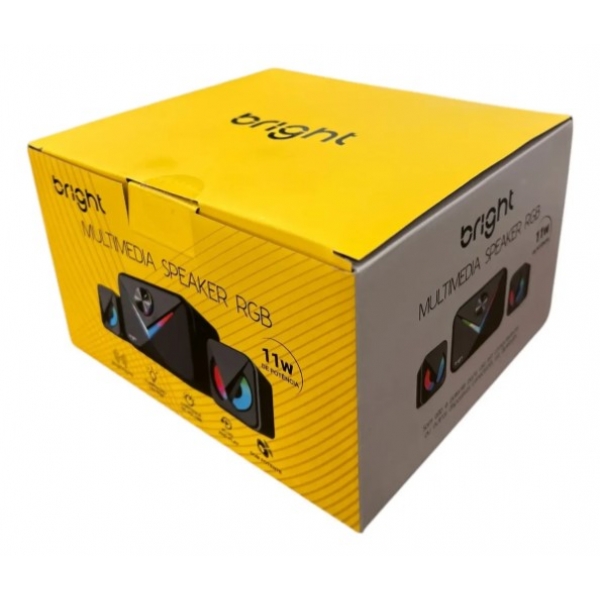 CAIXA DE SOM MULTIMEDIA SPEAKER RGB BRIGHT