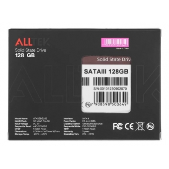 SSD ALLTEK 128GB SATA III 2.5"