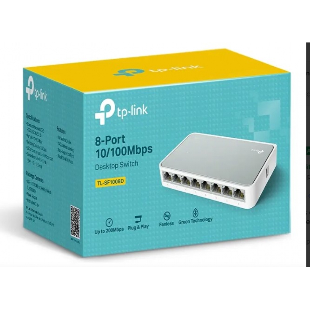 SWITCH DE MESA TP-LINK C/8 PORTAS 10/100MBPS LS1008