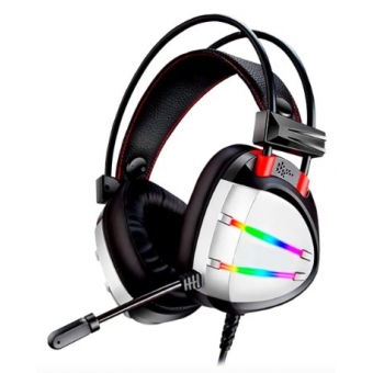 FONE HEADSET GAMER K-MEX AR70 PRETO LED USB
