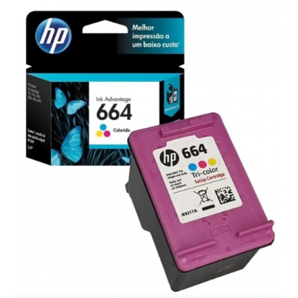 CARTUCHO DE TINTA COLORIDO HP 664