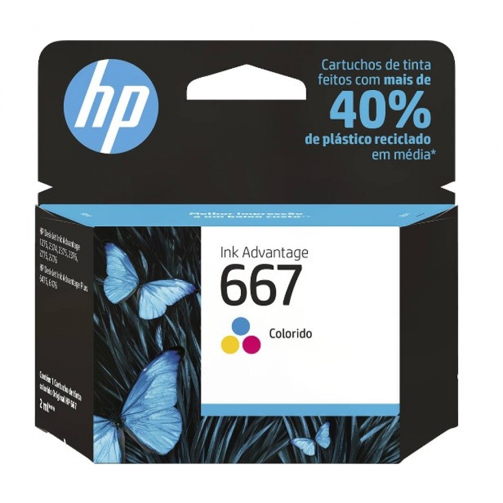CARTUCHO DE TINTA COLORIDO HP 667
