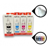 KIT TINTAS REFIL PARA IMPRESSORA CANON SÉRIE G - CIANO MAGENTA AMARELO PRETO