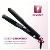 Prancha Alisadora Tourmaline Ceramic Mondial Preto Bivolt P-15