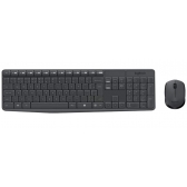 COMBO TECLADO E MOUSE SEM FIO LOGITECH MK235 PRETO