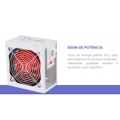 FONTE ATX POWER SUPPL WHITE VERSION CRUSADER 500W FORTREK