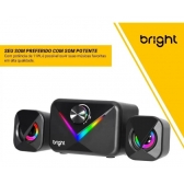 CAIXA DE SOM MULTIMEDIA SPEAKER RGB BRIGHT