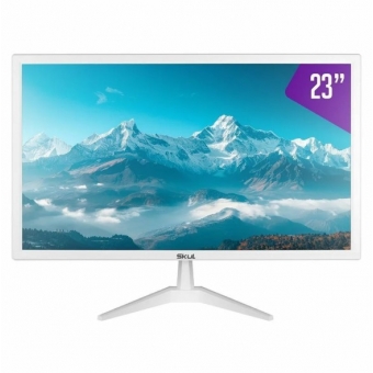 Monitor LED SKUL 23" SM235MSYW Full HD - Branco (Ultra Slim)