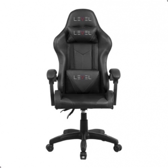 Cadeira Gamer Level Ergonômica Reclinável Com Almofada Preta